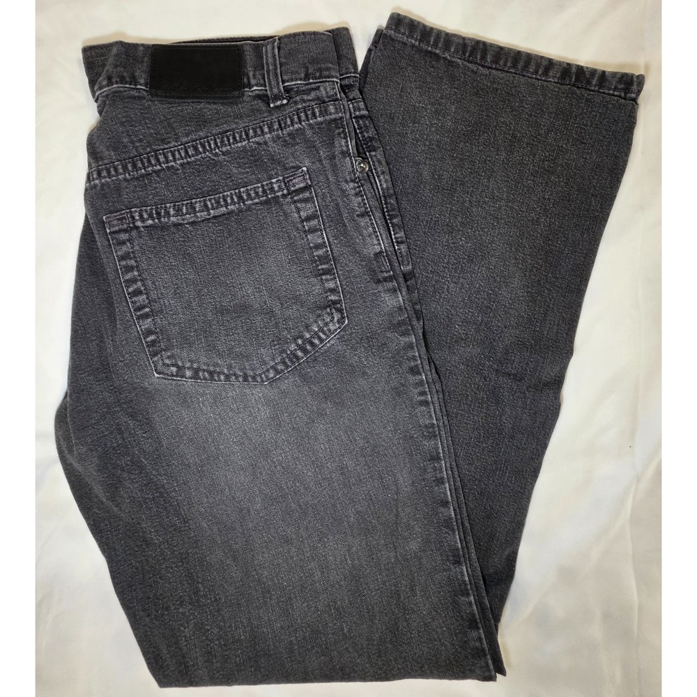 Calvin Klein Jeans Men's 32 Black Faded Straight Leg 100% Cotton Denim